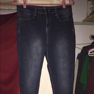 High waisted jeans